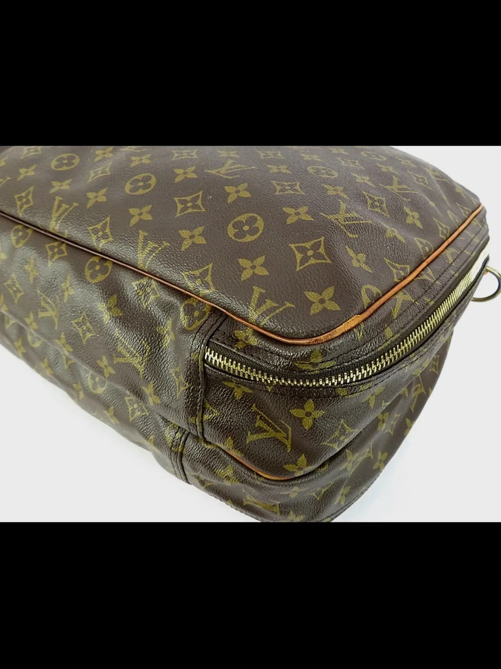 Louis Vuitton Brown Monogram Weekend Travel Bag